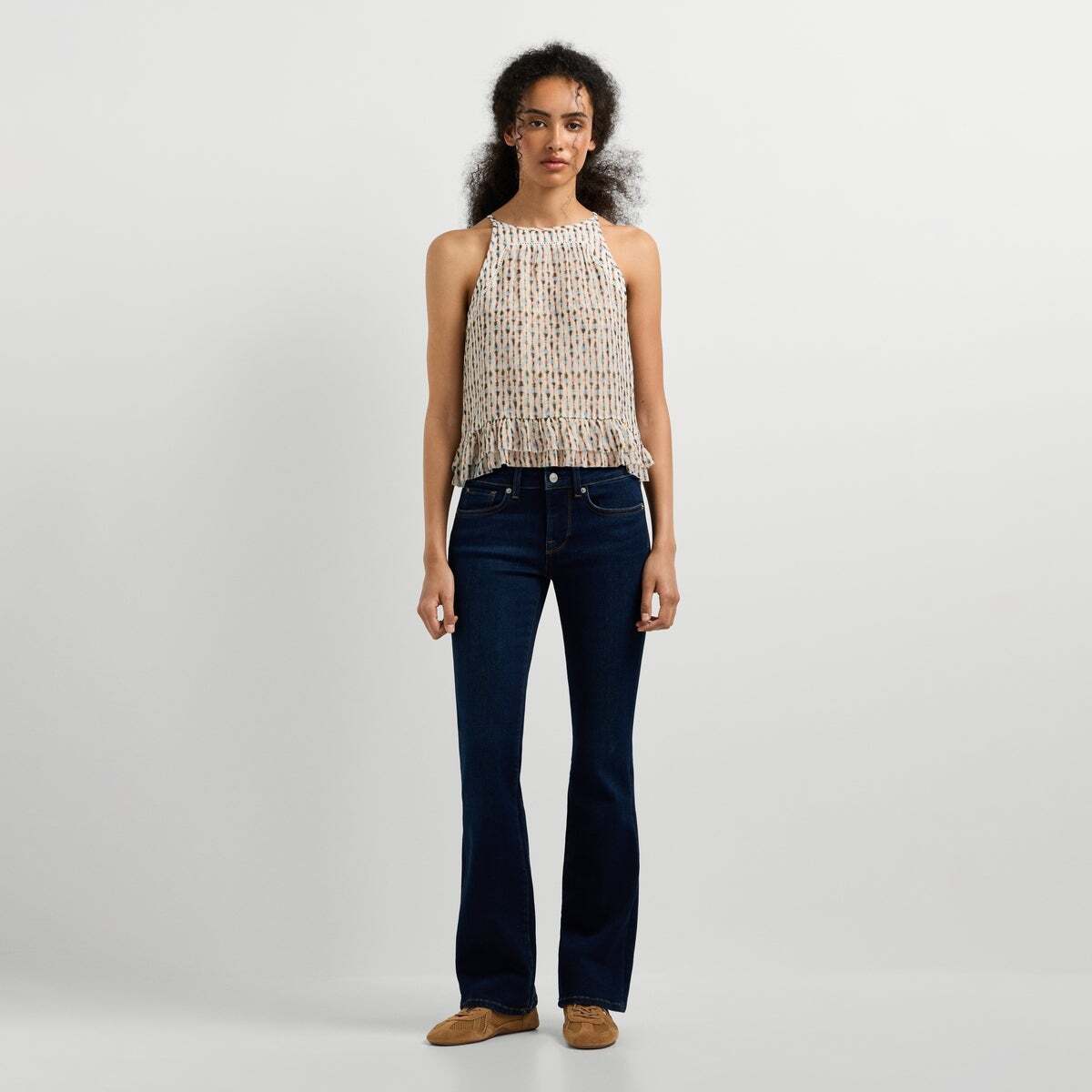 Piccadilly - Jean Coupe Bootcut, Taille Basse powerflex indigo foncé délavé, PEPE JEANS