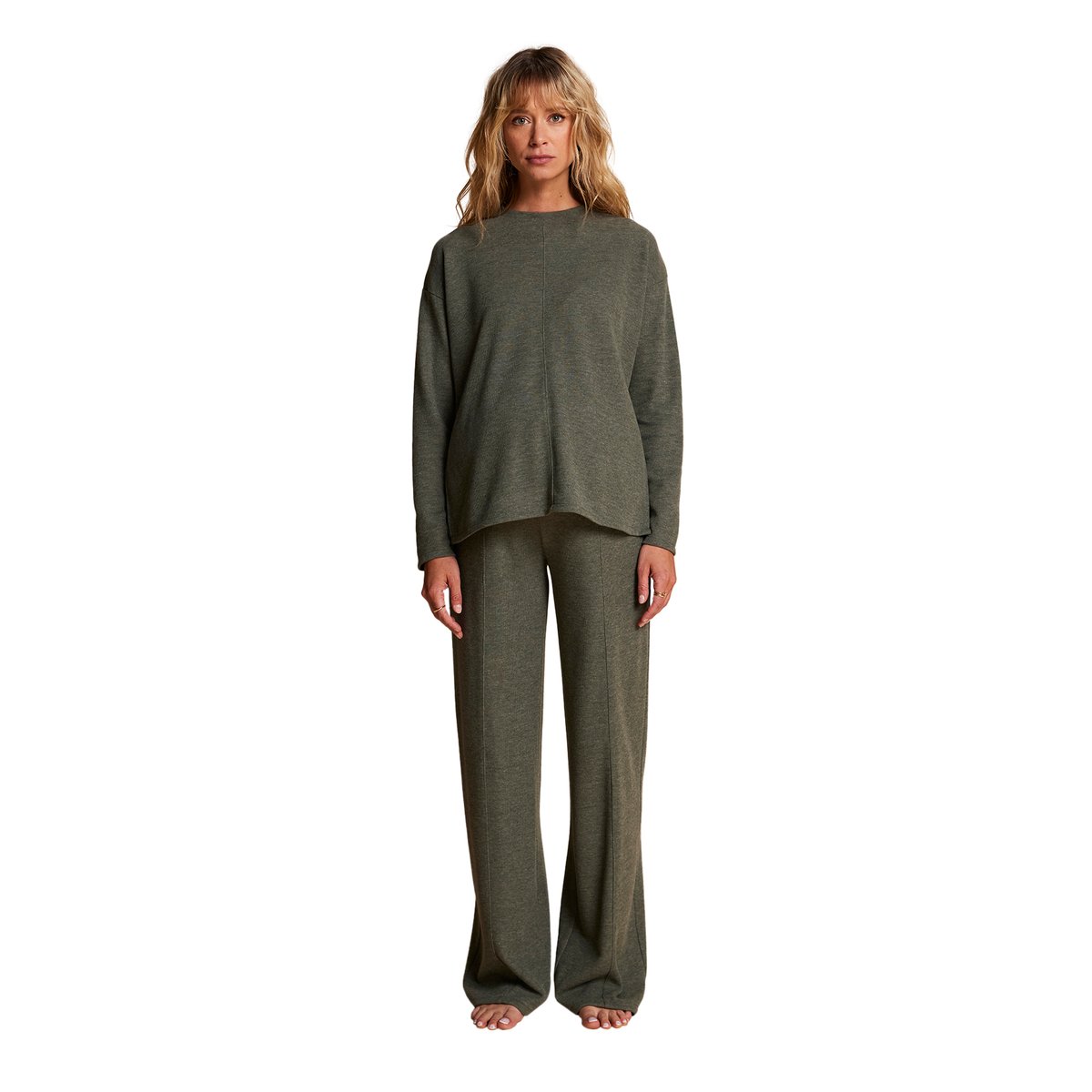 Ensemble 2 pièces grossesse et postpartum vert, ENVIE DE FRAISE