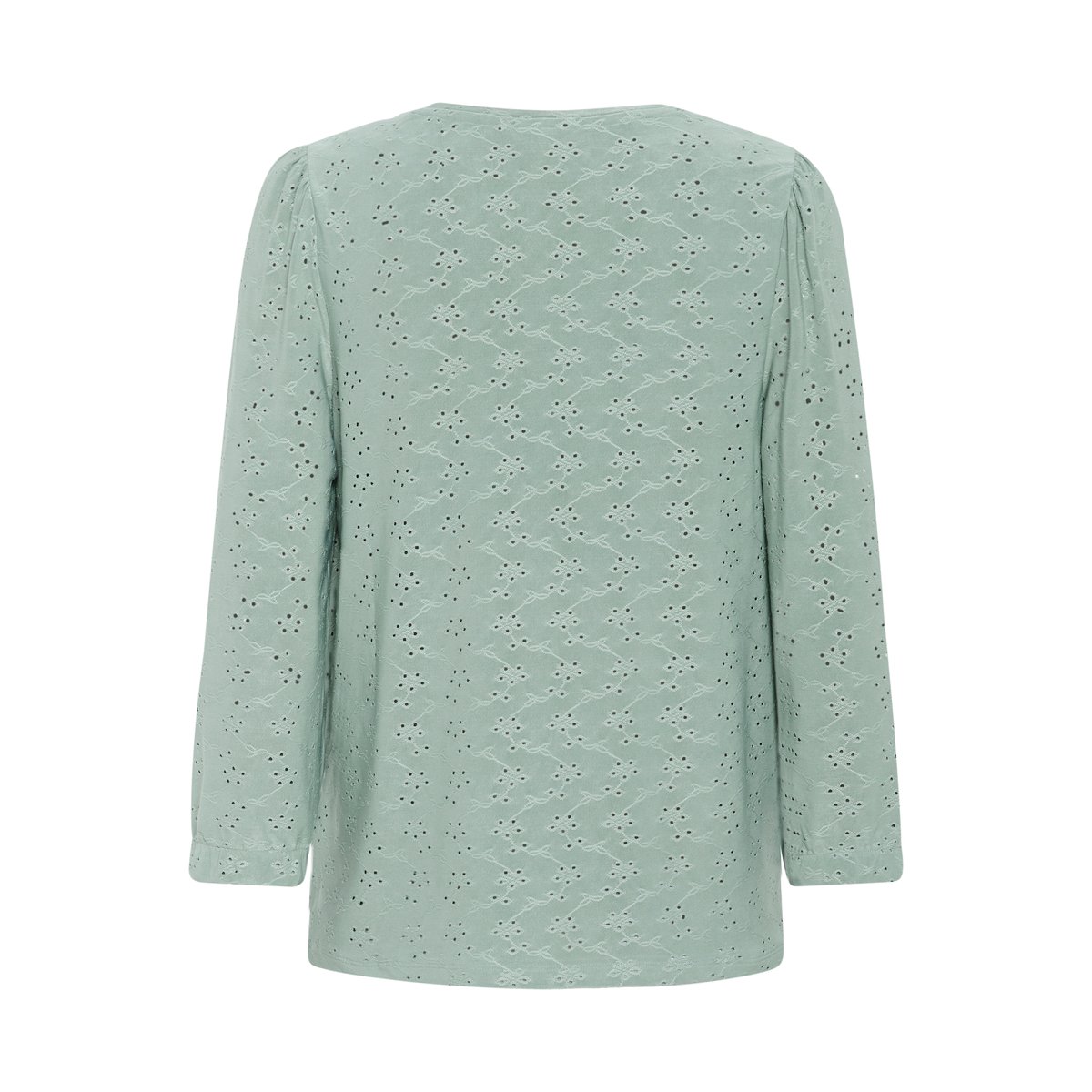 Blouse with long sleeve vert lily pad cc, KAFFE