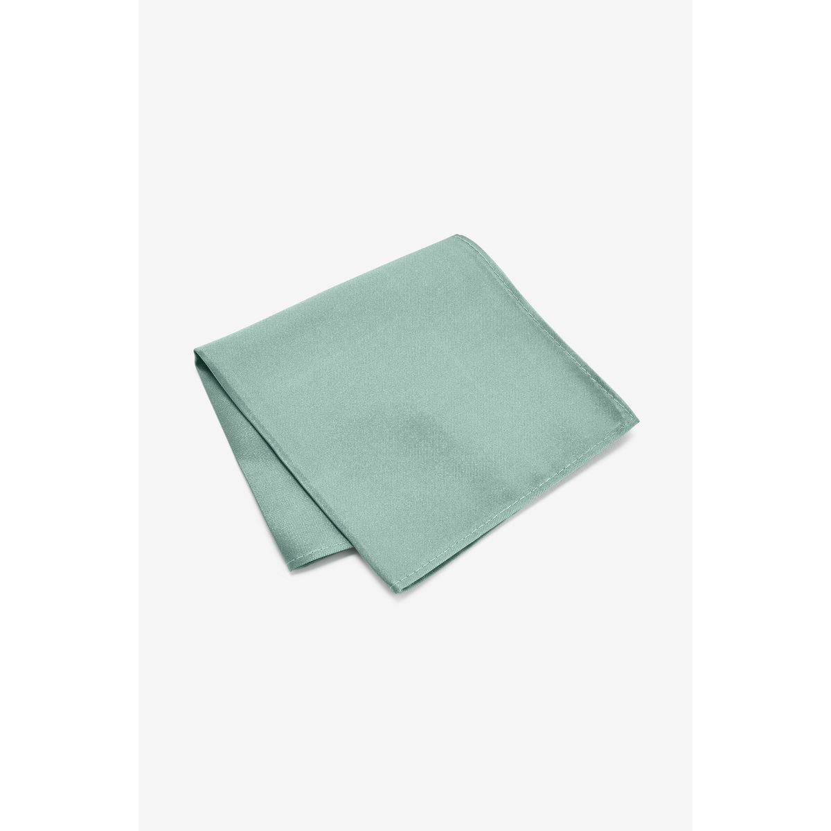 Ensemble cravate et pochette en soie vert sauge, NEXT