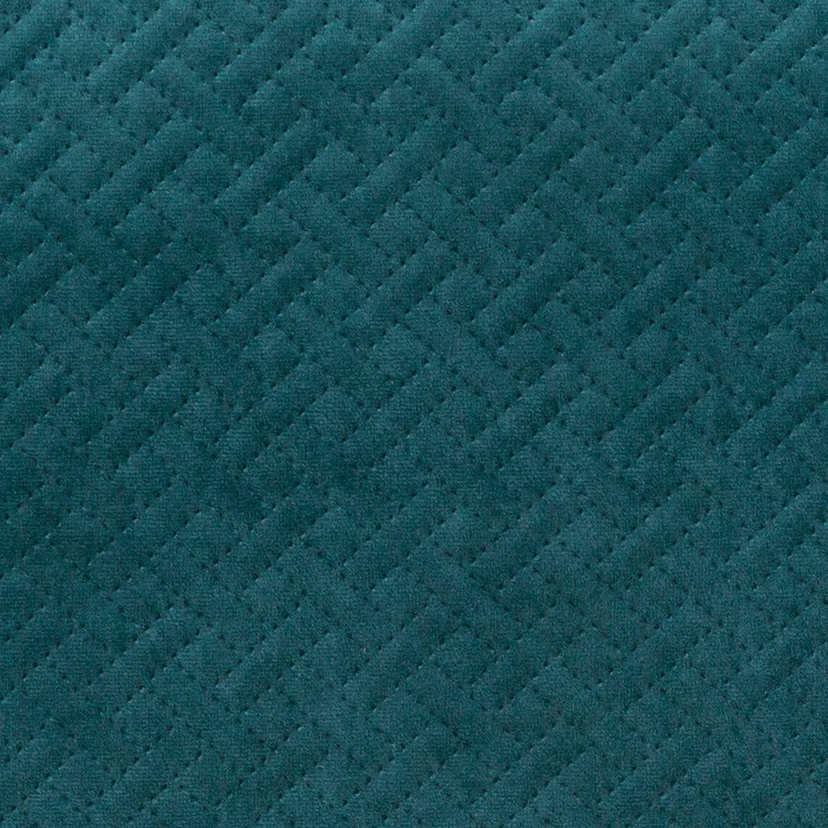 Coussin déhoussable en velours DOLCE bleu, ATMOSPHERA