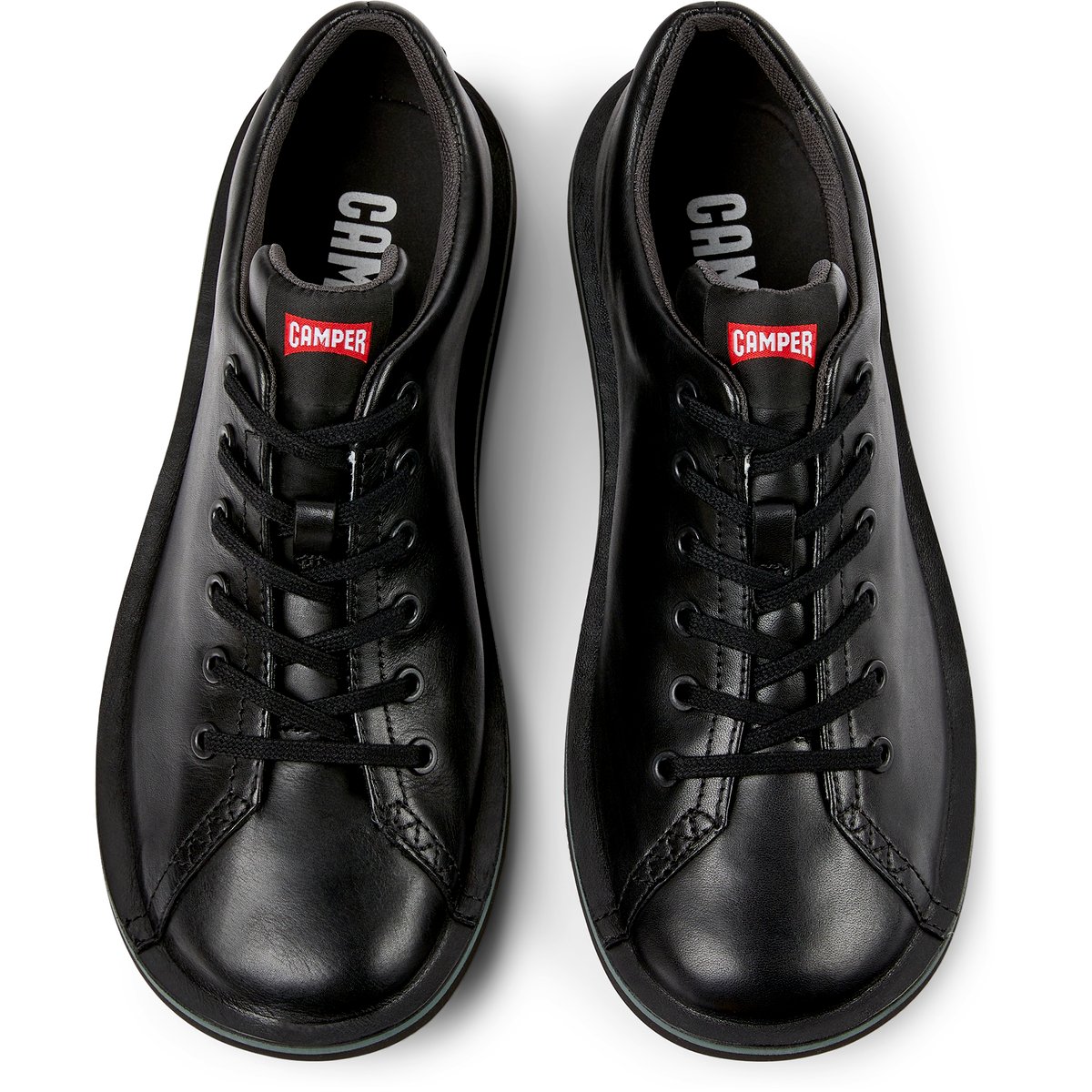 Baskets Cuir Beetle noir, CAMPER