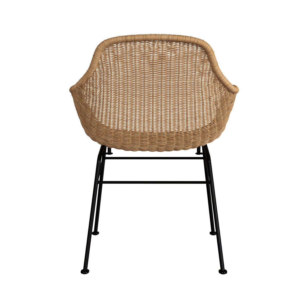 Lot de 2 chaises en résine - CARMELA beige, MAISON PAVANE