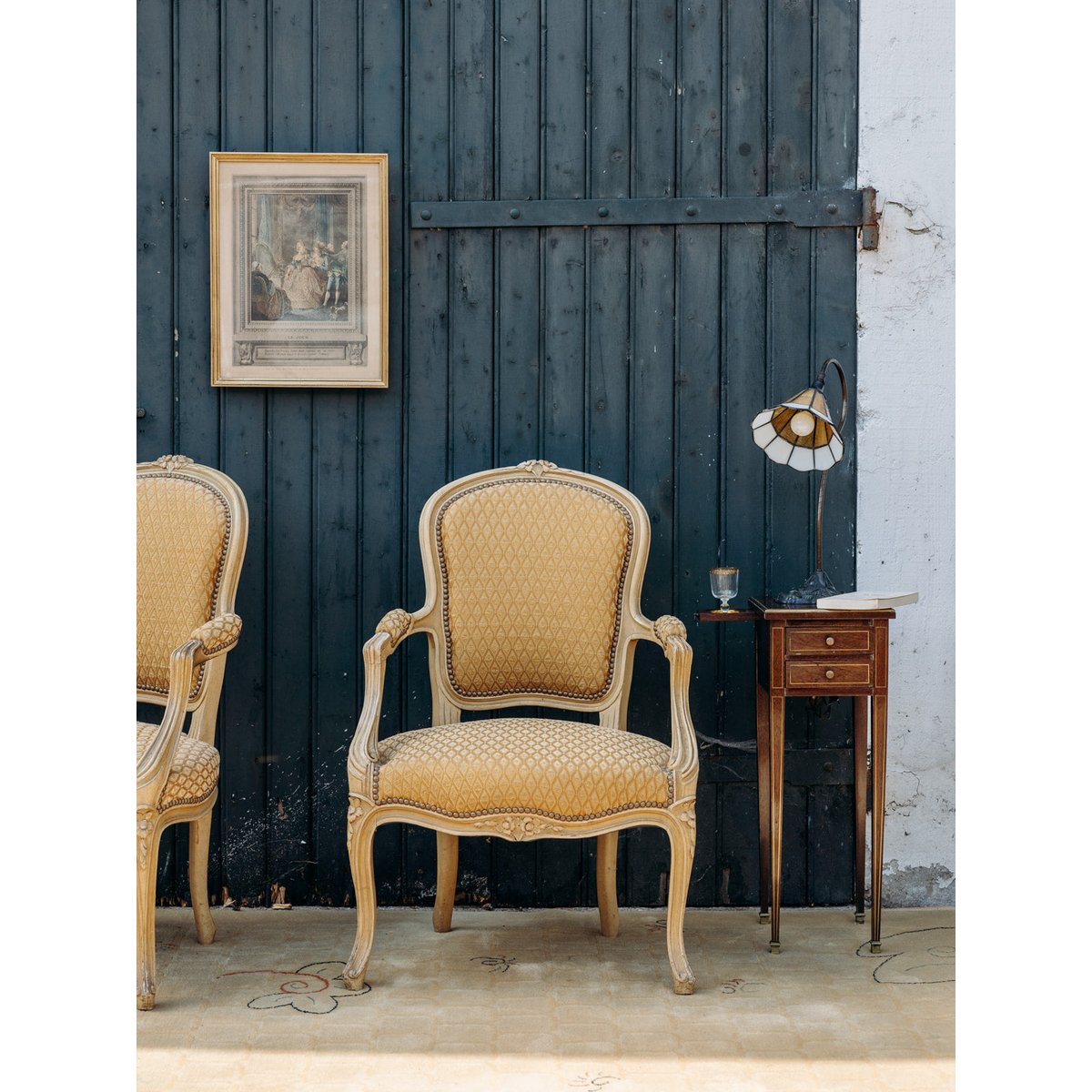 Table de chevet en bois Odile N°459 - Bon état bois, DEBONGOUT