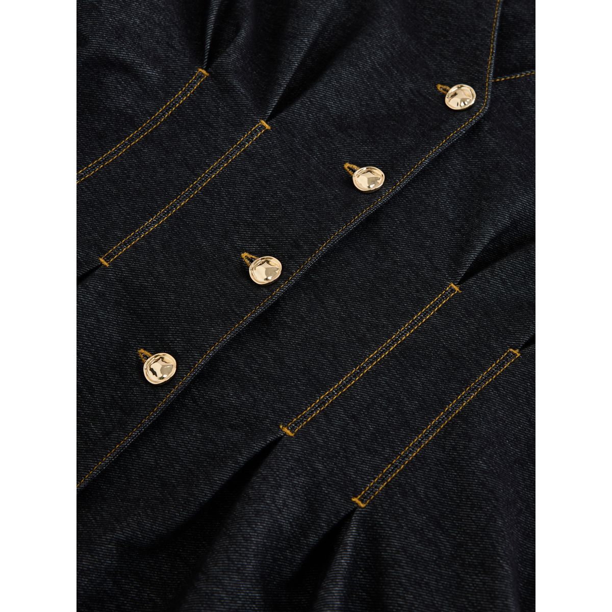 Robe courte cintrée aspect denim noir, NEXT