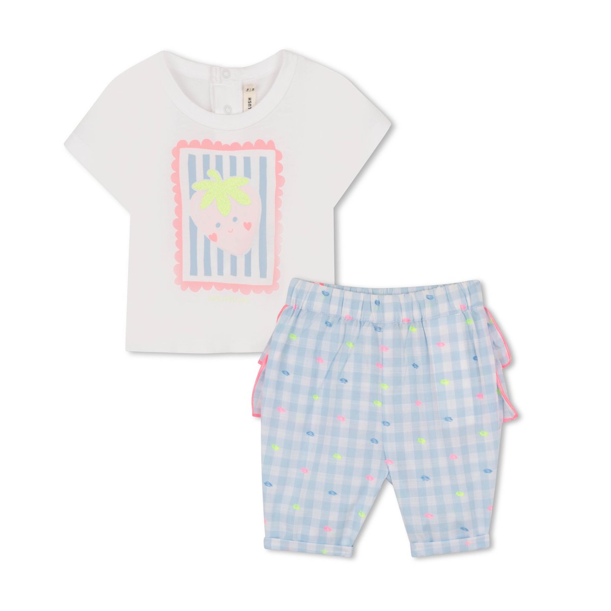 Ensemble t-shirt et pantalon bleu blanc, BILLIEBLUSH