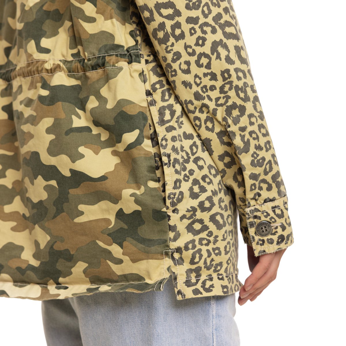 Veste Bi-Color beige/vert kaki/marron/vert foncé, VON DUTCH