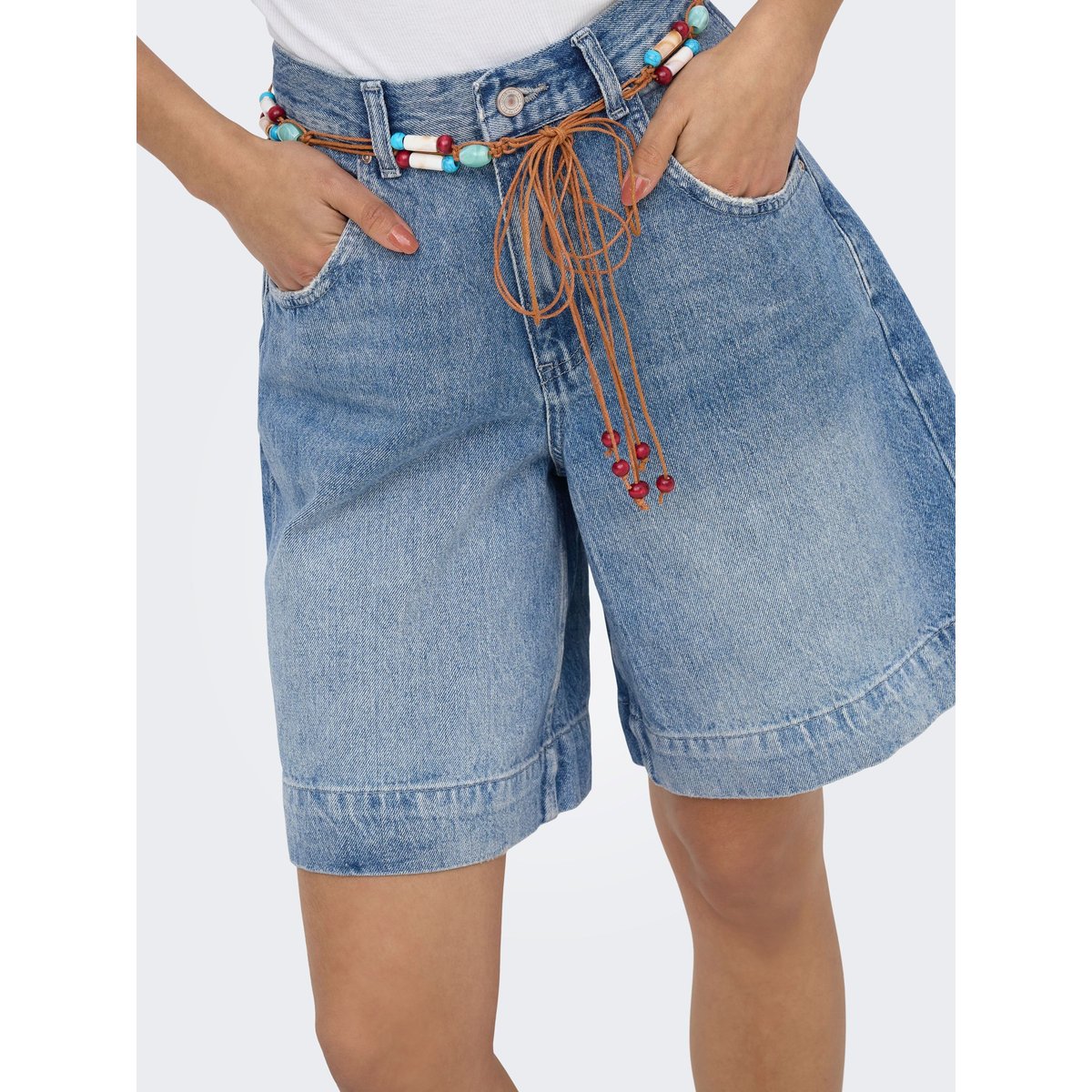Short En Denim medium blue denim 1, ONLY