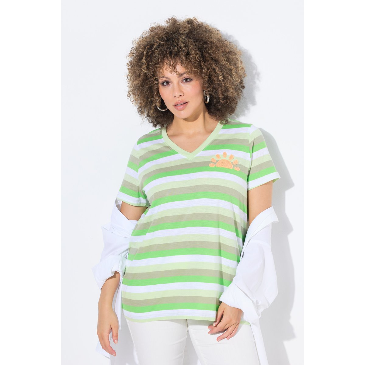 T-shirt vert mousse, ULLA POPKEN
