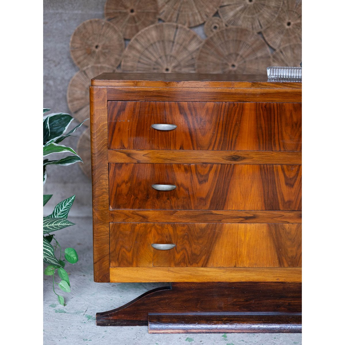 Commode Art déco Garance N°774 - Bon état bois foncé, DEBONGOUT