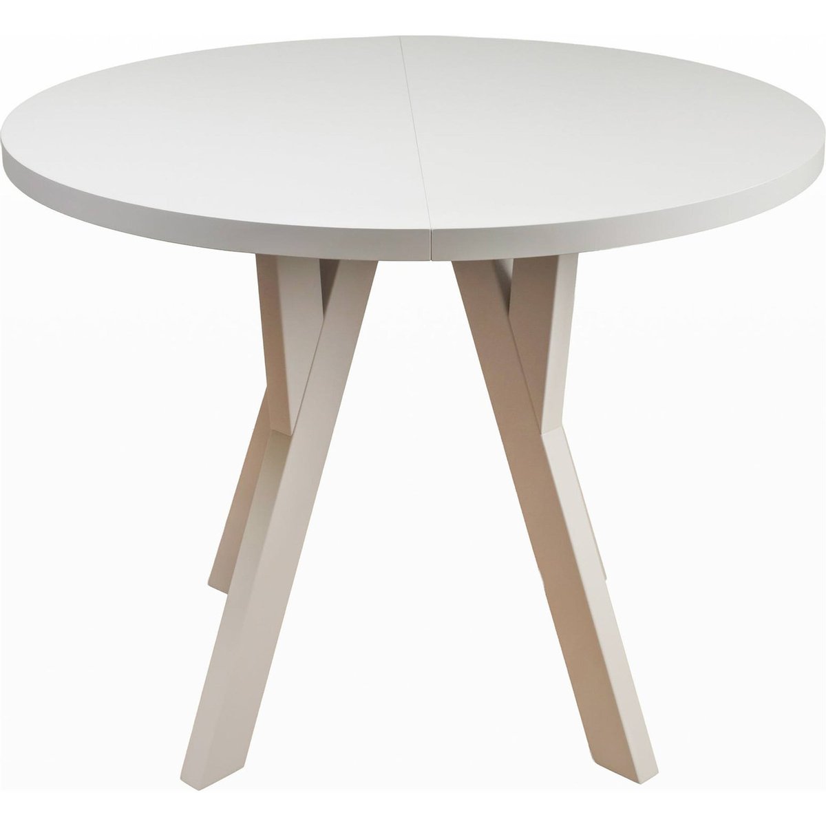 Table à manger extensible ronde OSENNESS cachemire, RECOLLECTION