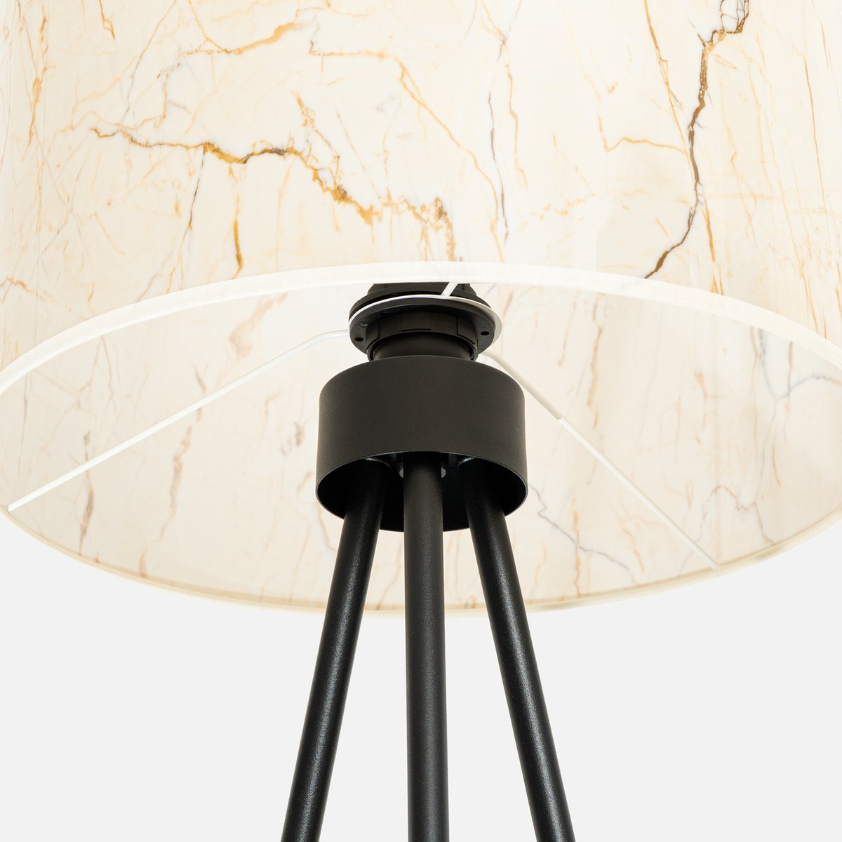 Lampadaire Tissu Beige E27 1 Nevia beige, EDEN