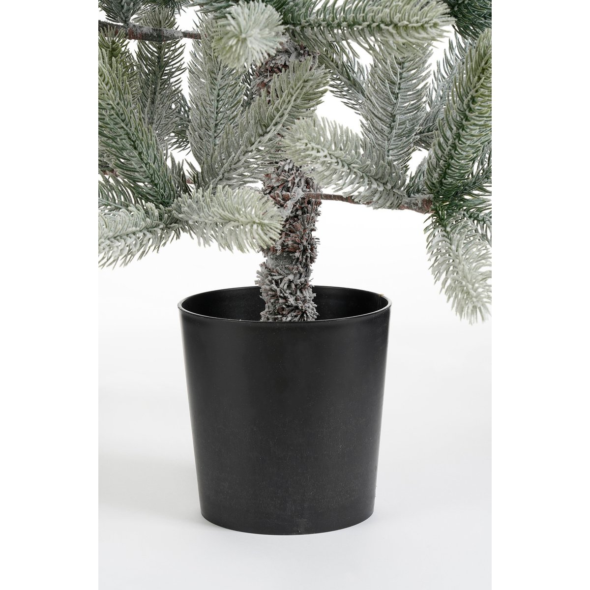 Sapin de Noël artificiel enneigé H120 cm NAGOYA vert, BLACK BOX TREES