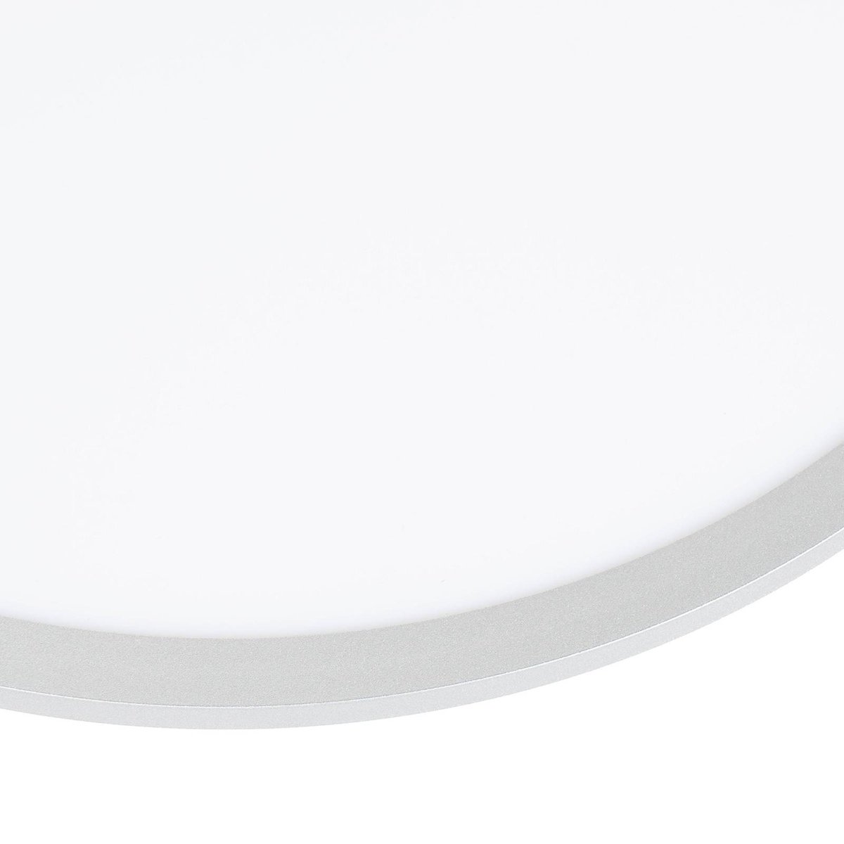 Plafonnier moderneLED, Narima blanc, argent, LINDBY