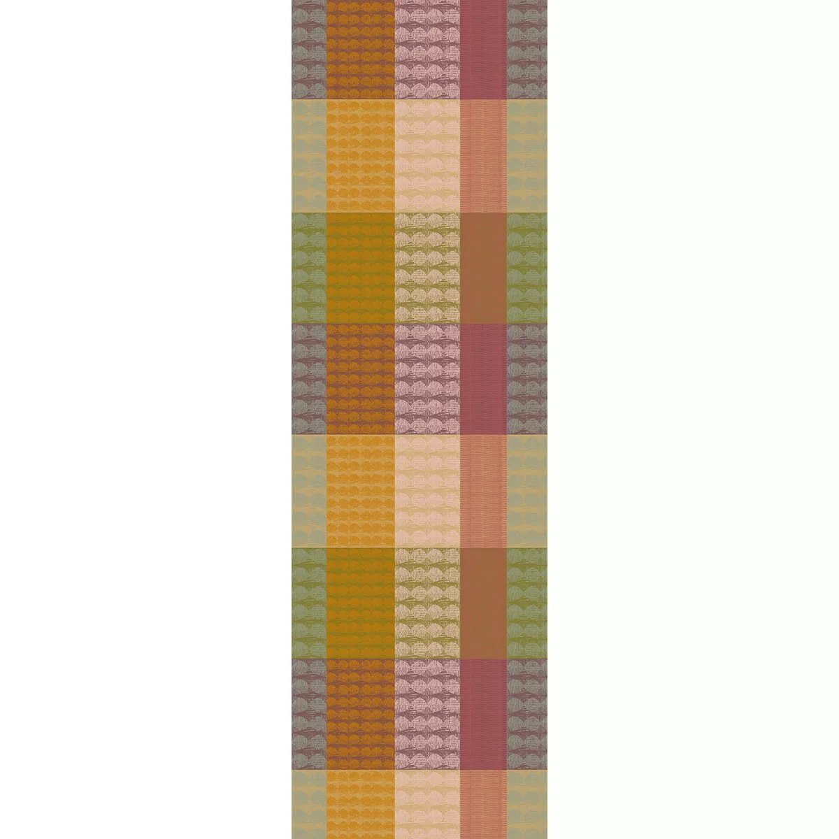 Chemin de table pur coton MILLE HALOS prunus, GARNIER THIEBAUT