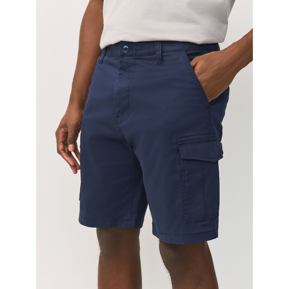 Short cargo stretch bleu encre, NEXT