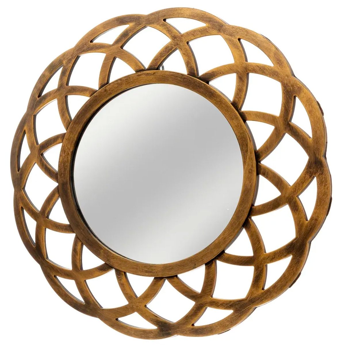 Miroir rond polypropylène doré 40x2x40cm doré, WADIGA