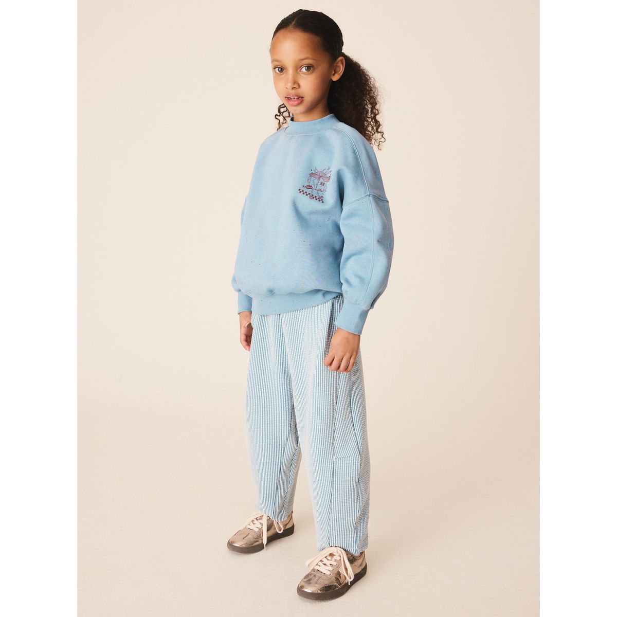 Ensemble sweat et pantalon texturé bleu, NEXT