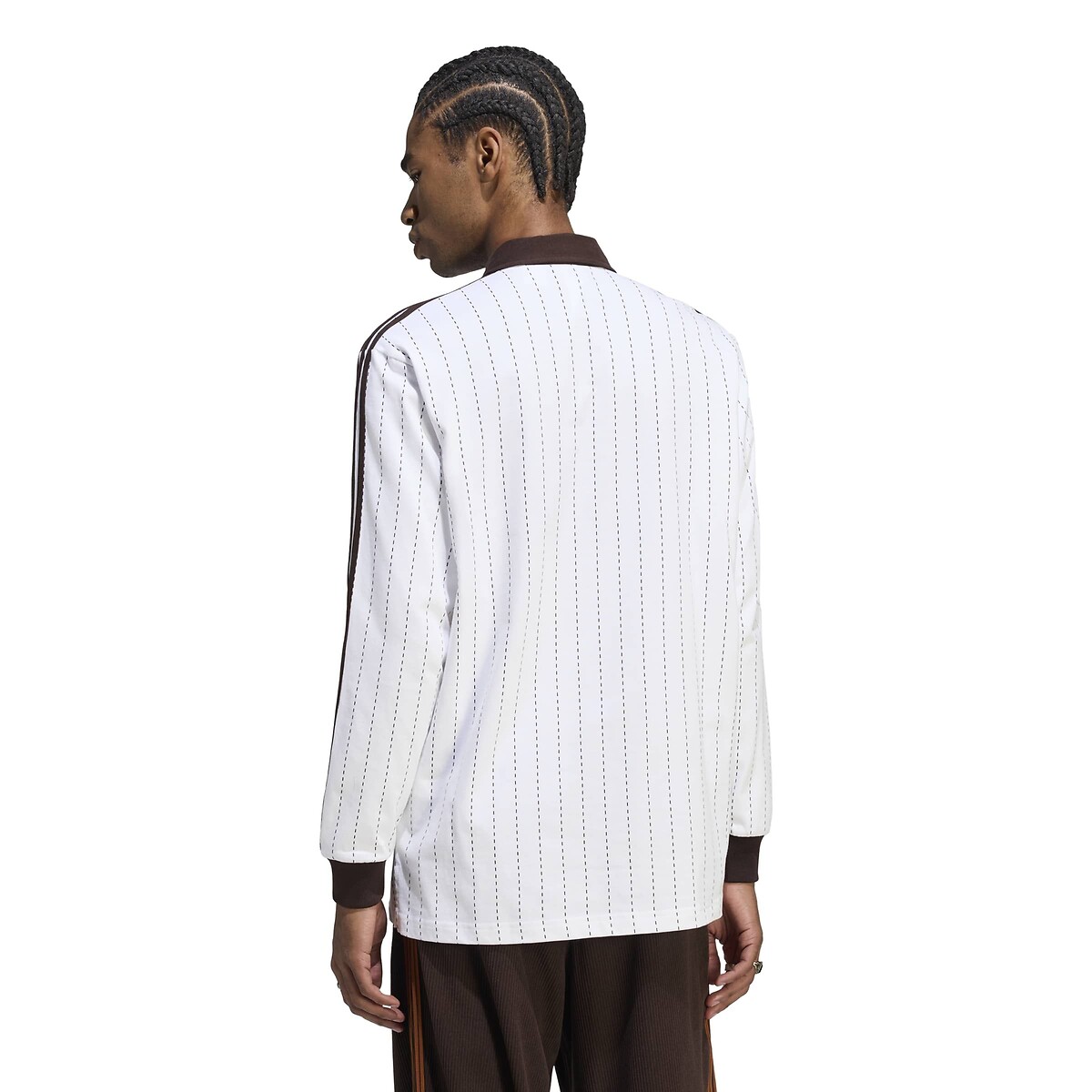 Polo manches longues blanc, adidas Originals