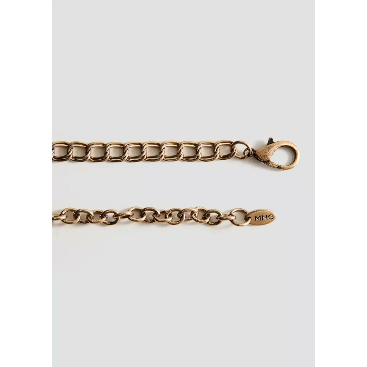 Collier double détail de perles or, MANGO