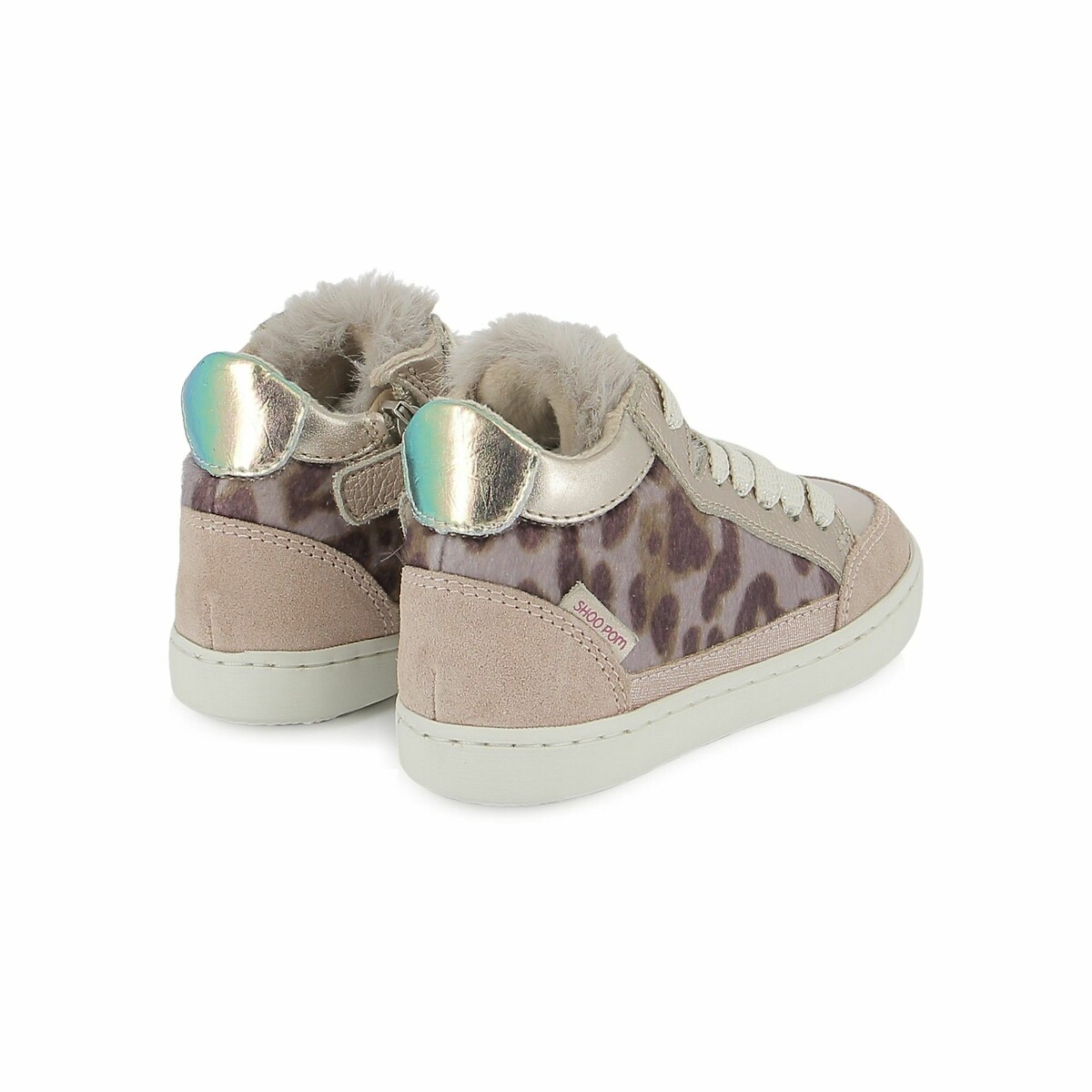 Scarpe da ginnastica Play Connect Fur malva, SHOO POM