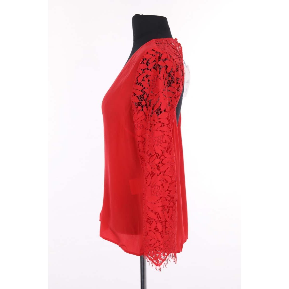 Blouse - Très Bon État rouge, SEZANE