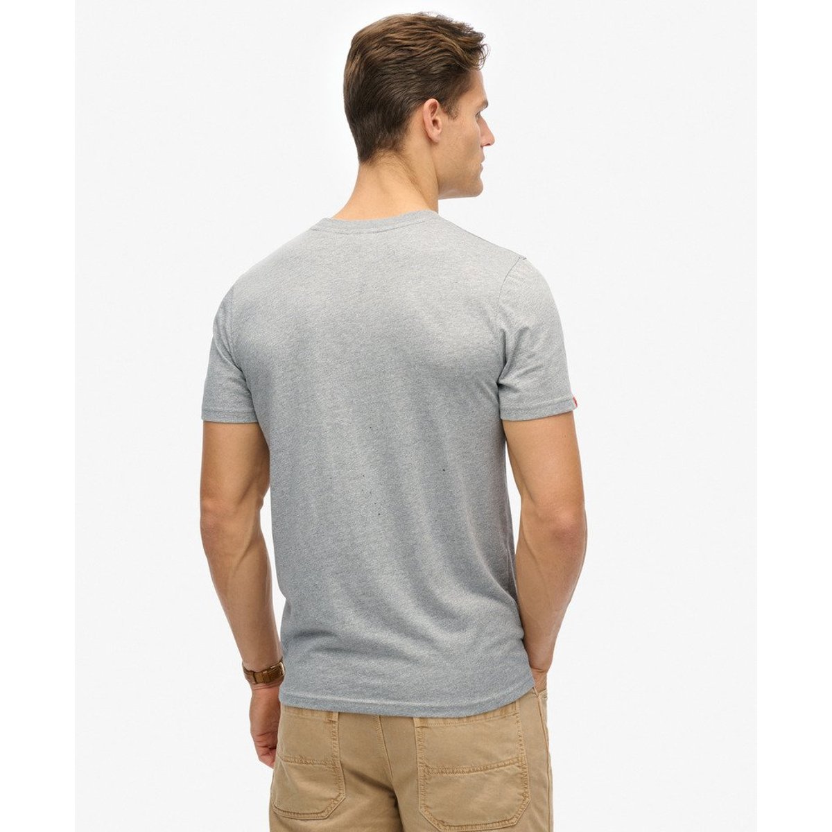 T-shirt décontracté classique Great Outdoors gris poussière clair, SUPERDRY