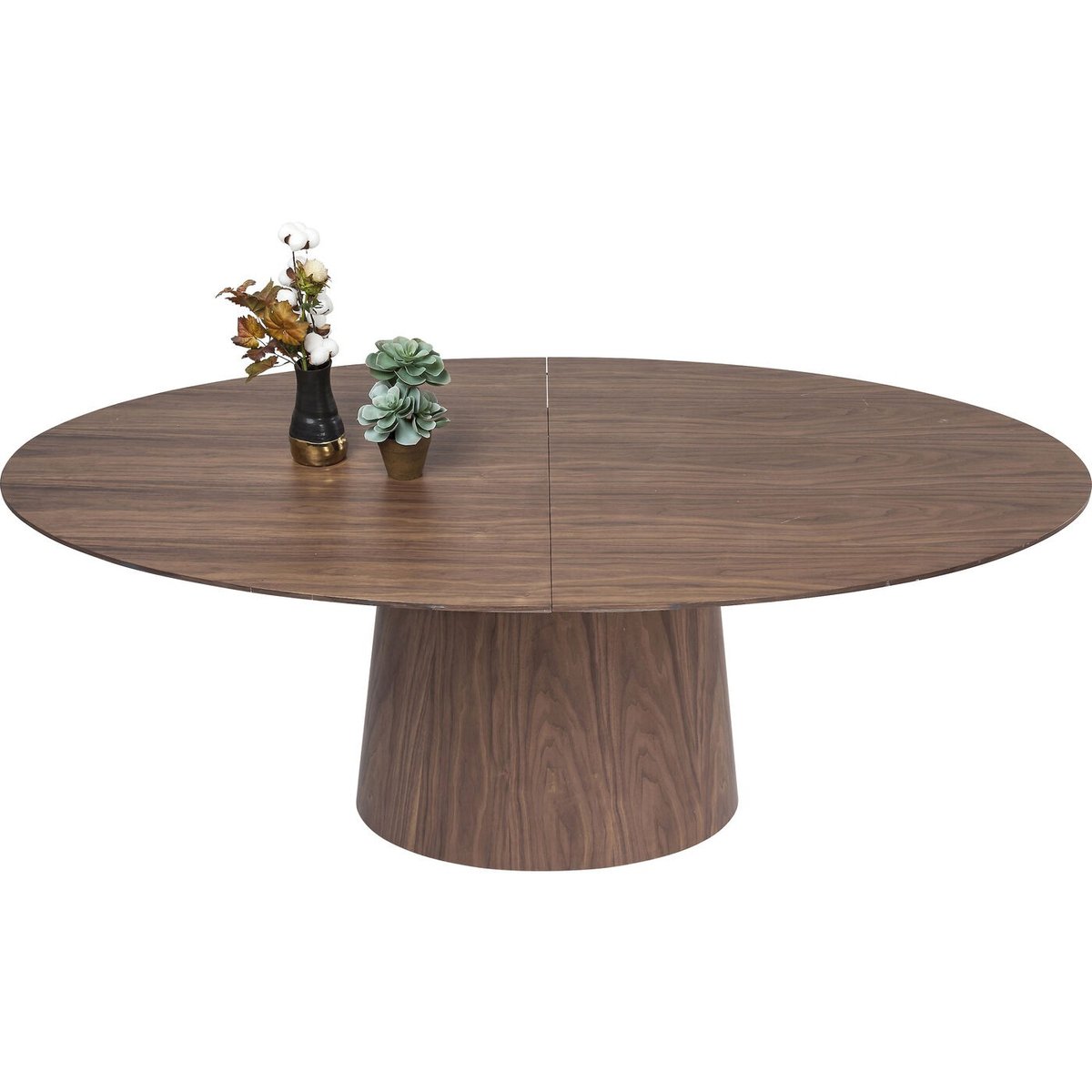 Table à rallonge ovale, BENVENUTO noyer, KARE DESIGN