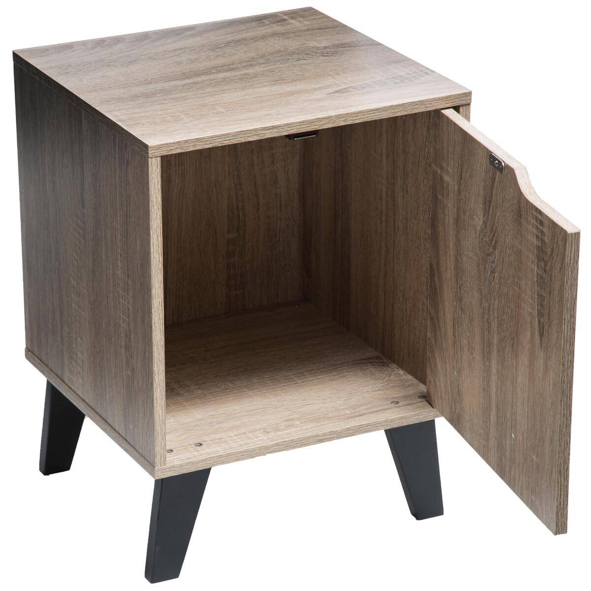 Table de chevet effet chêne naturel CEDA beige, 5FIVE SIMPLY SMART