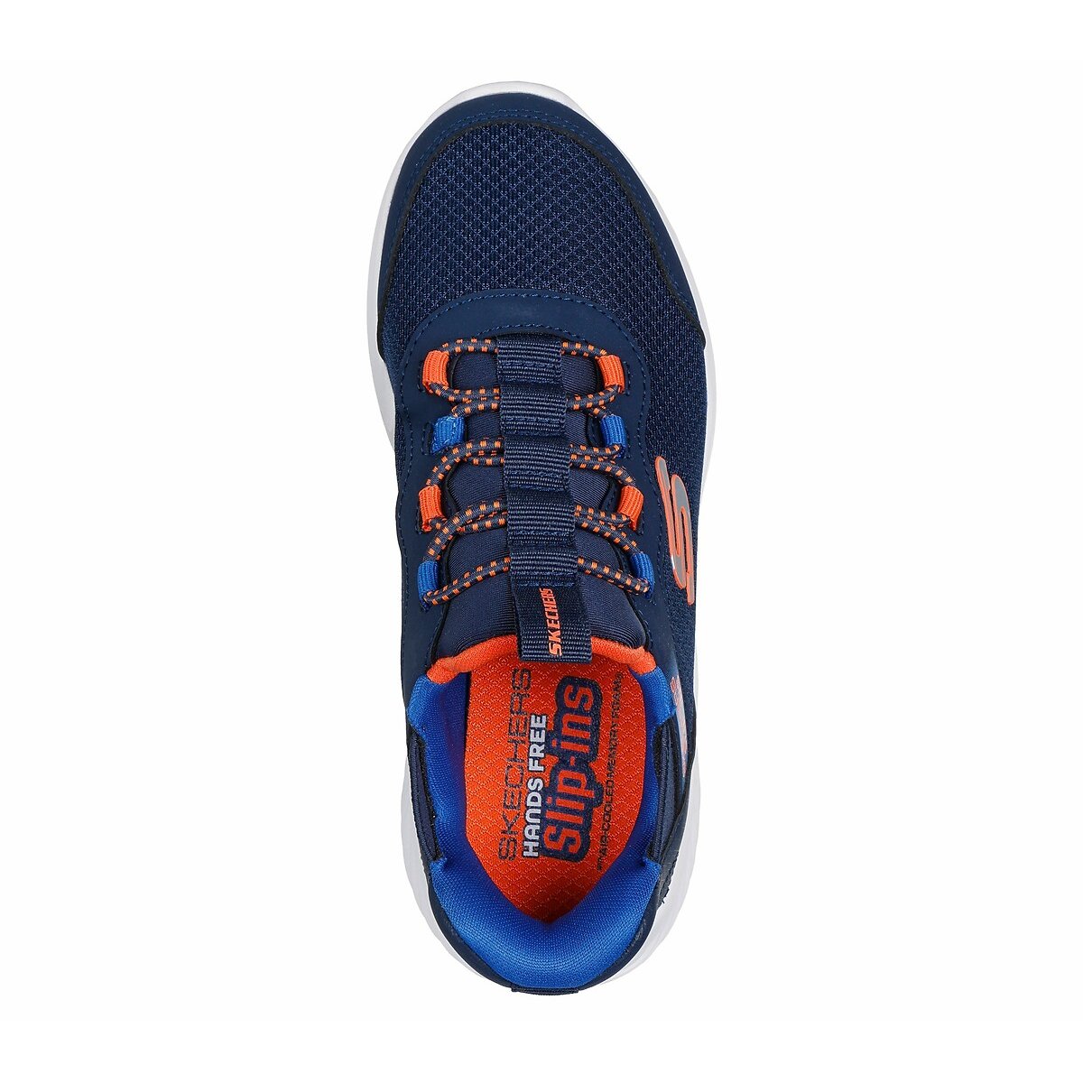 Baskets Slip-Ins: Bounder-Brisk-Burst bleu marine, SKECHERS
