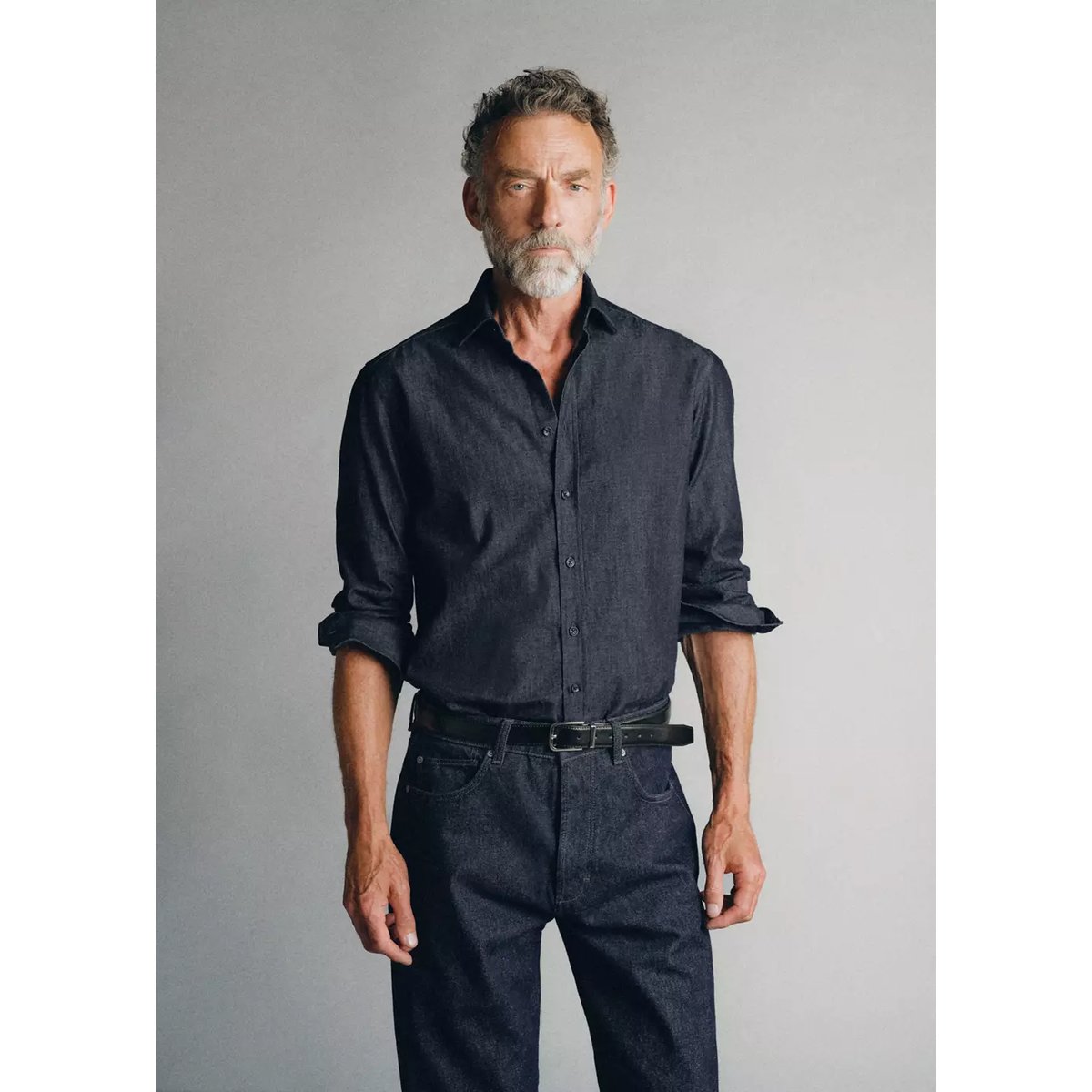 Chemise en jean 100 % coton italien bleu, MANGO MAN