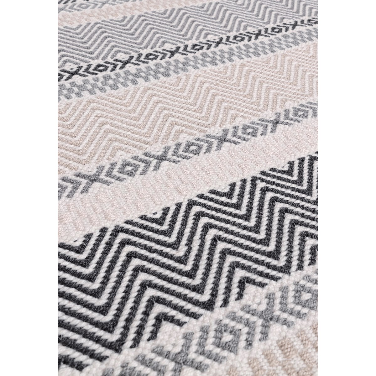 Tapis salon et chambre tissé plat SUMMER beige, NOVATREND