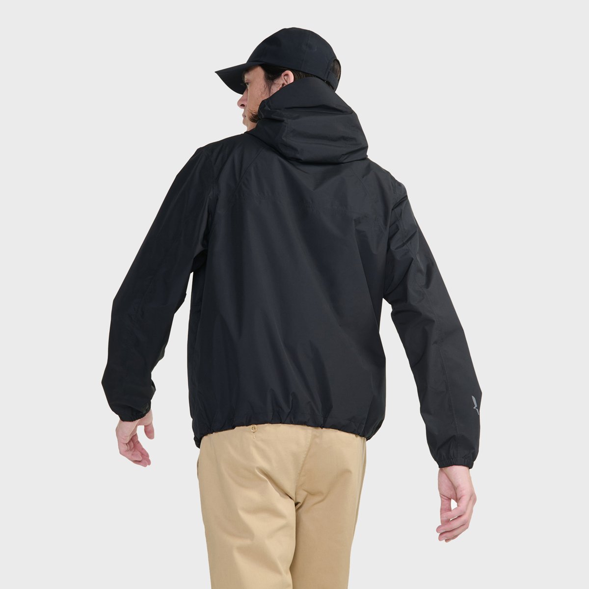 Coupe-vent imperméable packable capuche Rainpack 70 MTD UV-C noir, AIGLE