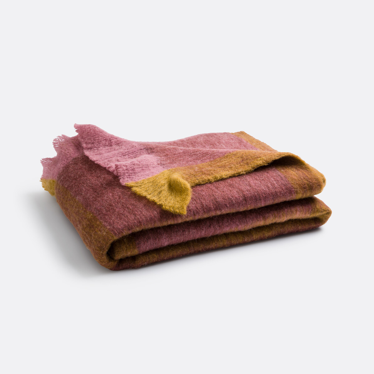 Colcha de cuadros multicolor, Merize borgoña, LA REDOUTE INTERIEURS