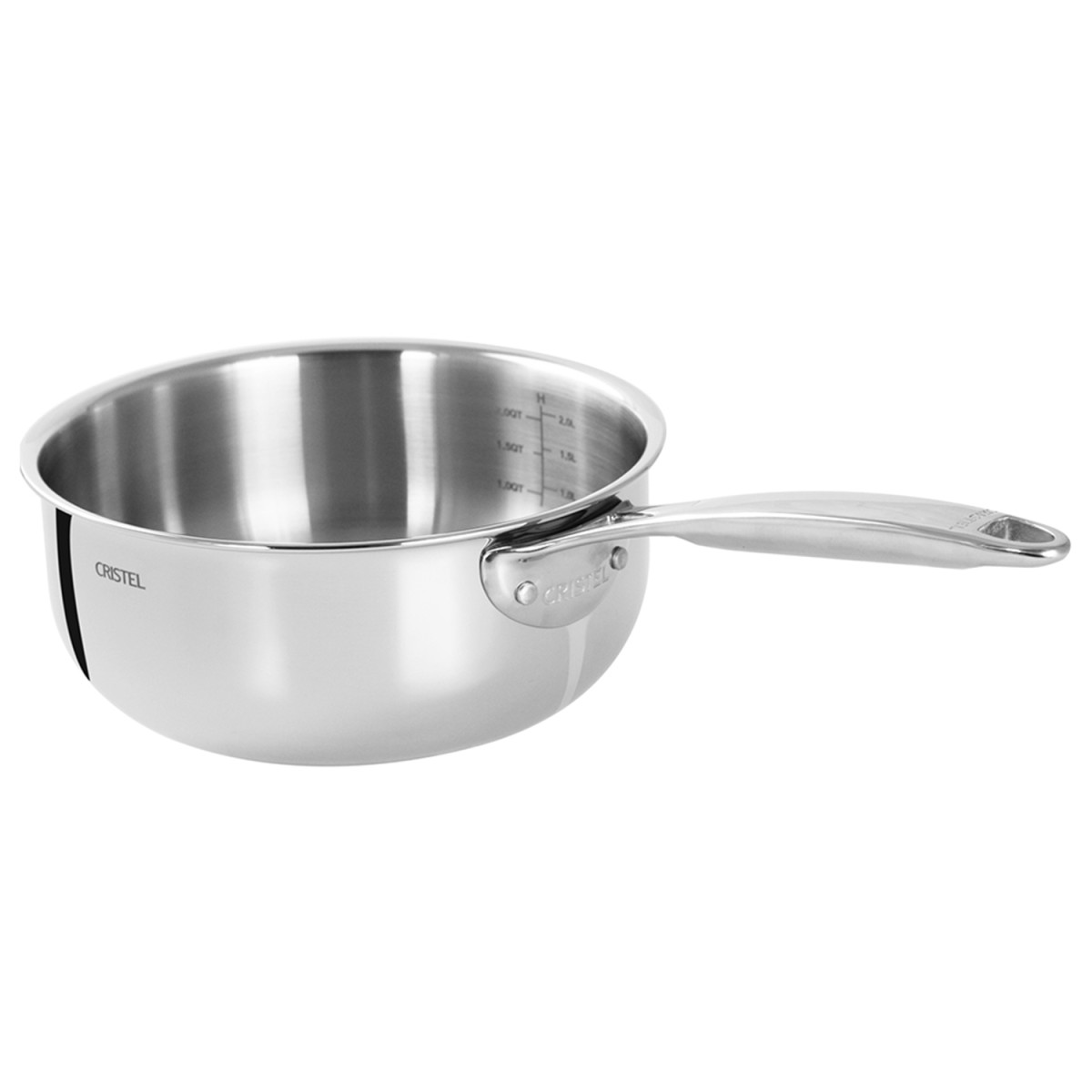 Casserole inox  fixe CASTEL'PRO inox, CRISTEL