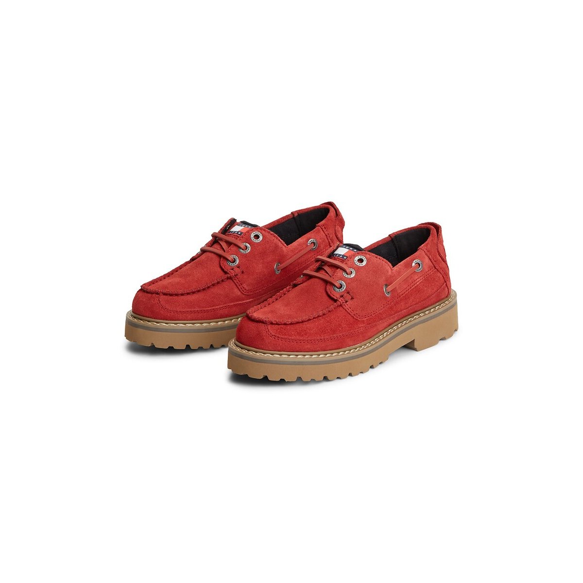 Chaussures bateau en cuir suédé, Archive rouge, TOMMY HILFIGER