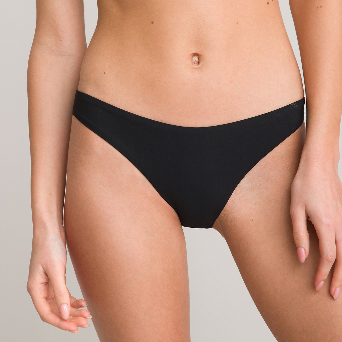 Tanga Bikini Bottoms black, LA REDOUTE COLLECTIONS