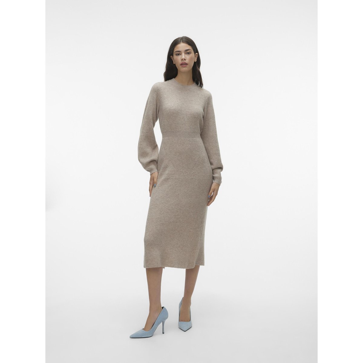 Robe En Maille silver mink, VERO MODA