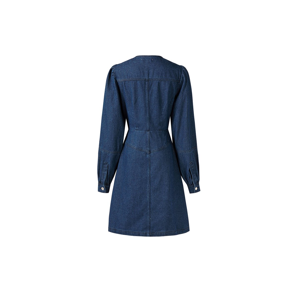 Robe en coton DALIDA bleu jean, FRNCH