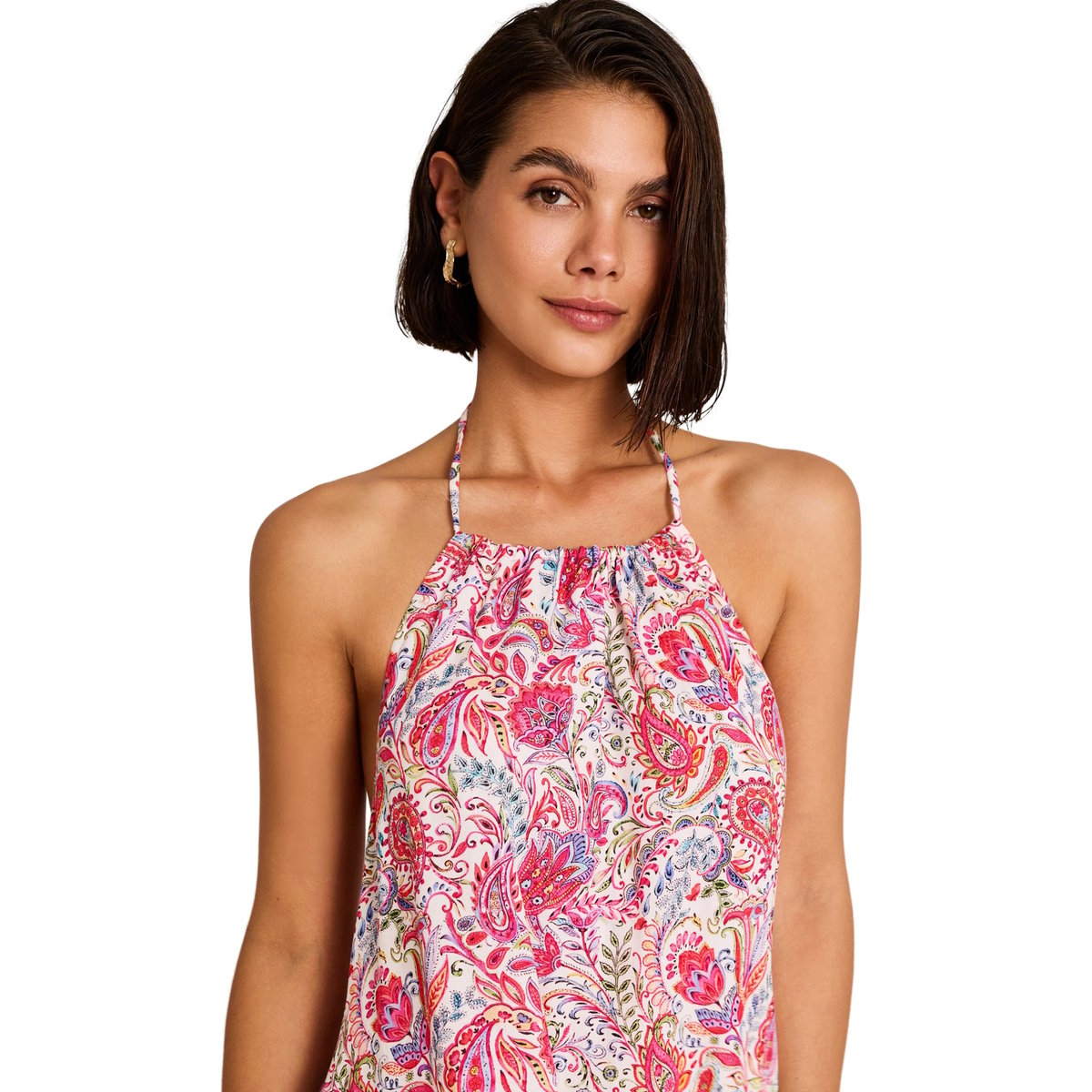 Robe longue estivale dos nu MIRAGE blanc, SELMARK MARE