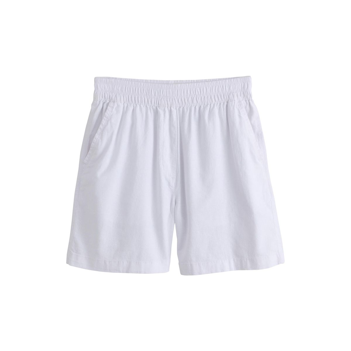 Short d’été en lin majoritaire blanc, NEXT