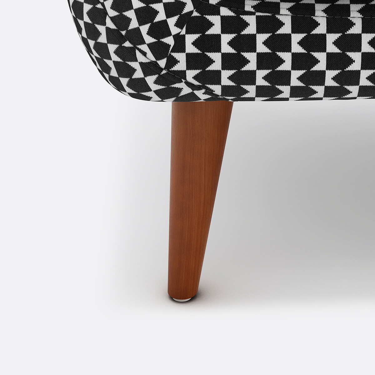 Canapé polyester, 2 ou 3 places, Séméon noir/blanc, LA REDOUTE INTERIEURS