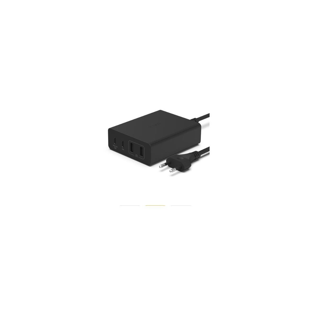 Chargeur ordinateur portable 4 ports 2 USB-C 2 USB-A 108W Noir couleur unique, BELKIN