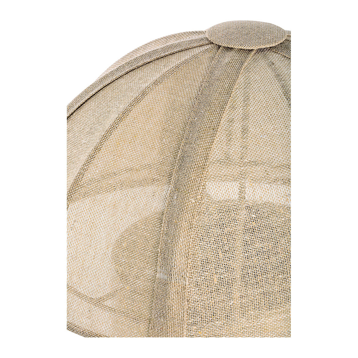 Lampe HÉLOÏSE métal et AJ tissu v300233, BLANC D’IVOIRE