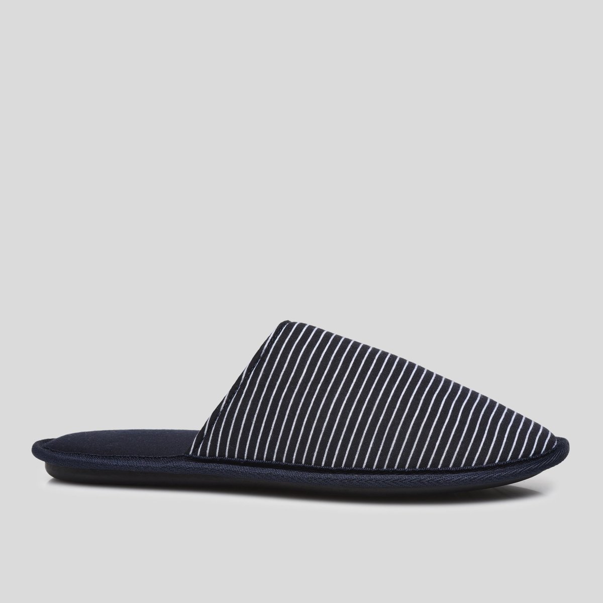 Mules rayées marine, MONOPRIX