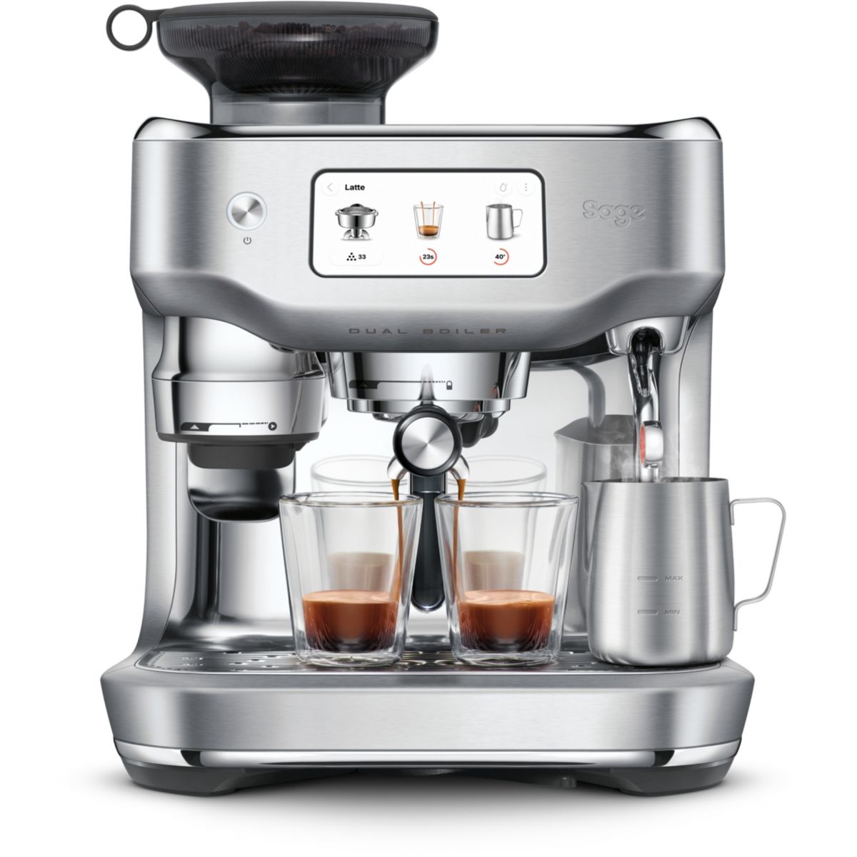 Machine à expresso SES995BSS4EEU1 couleur unique, SAGE APPLIANCES