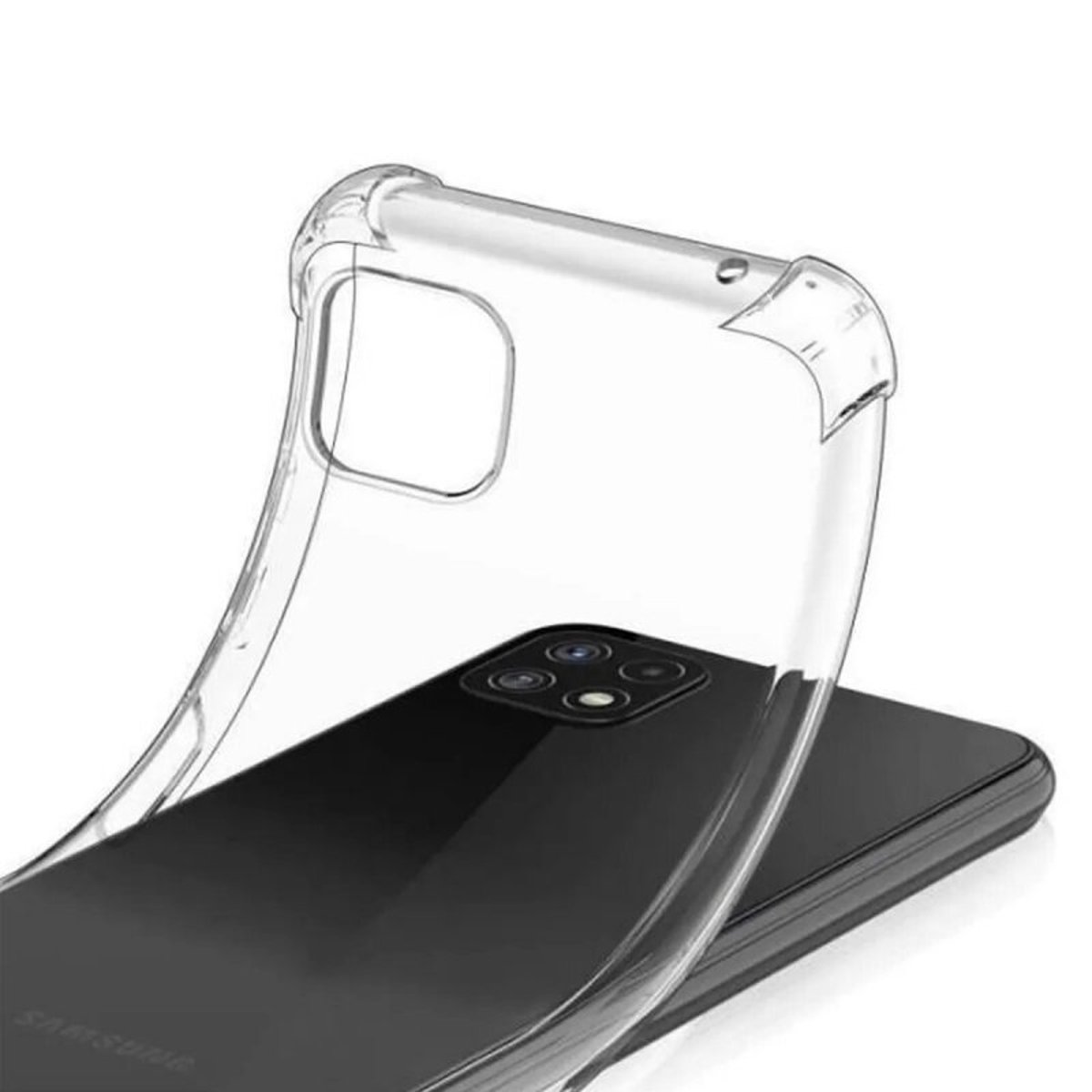 Coque souple renforcée Galaxy A22 5g transparent, EVETANE
