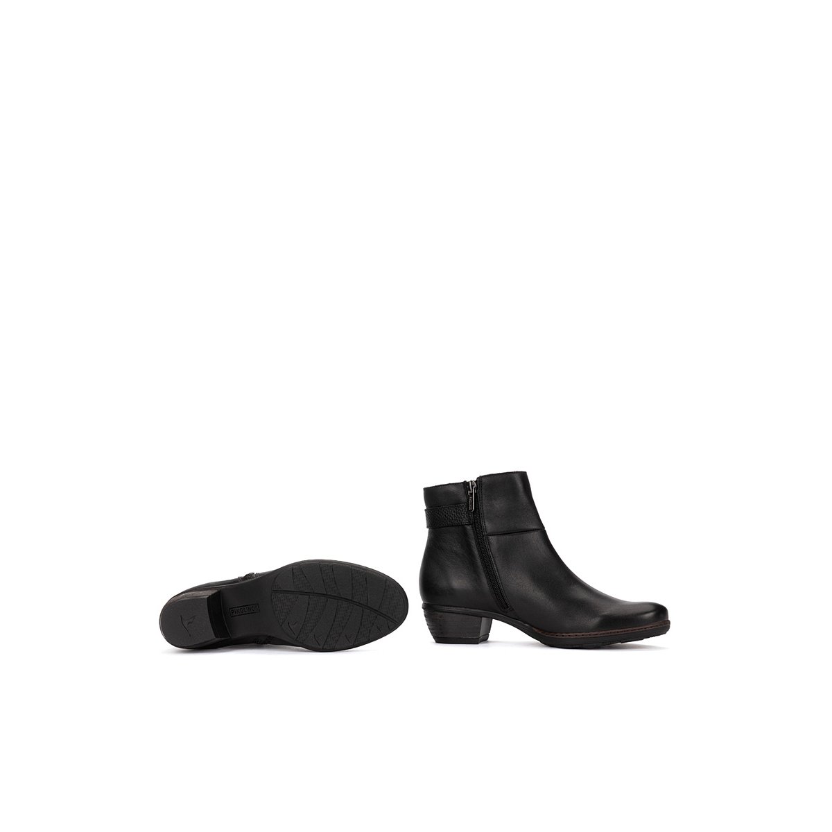 Bottines à talon cuir Utiel black, PIKOLINOS