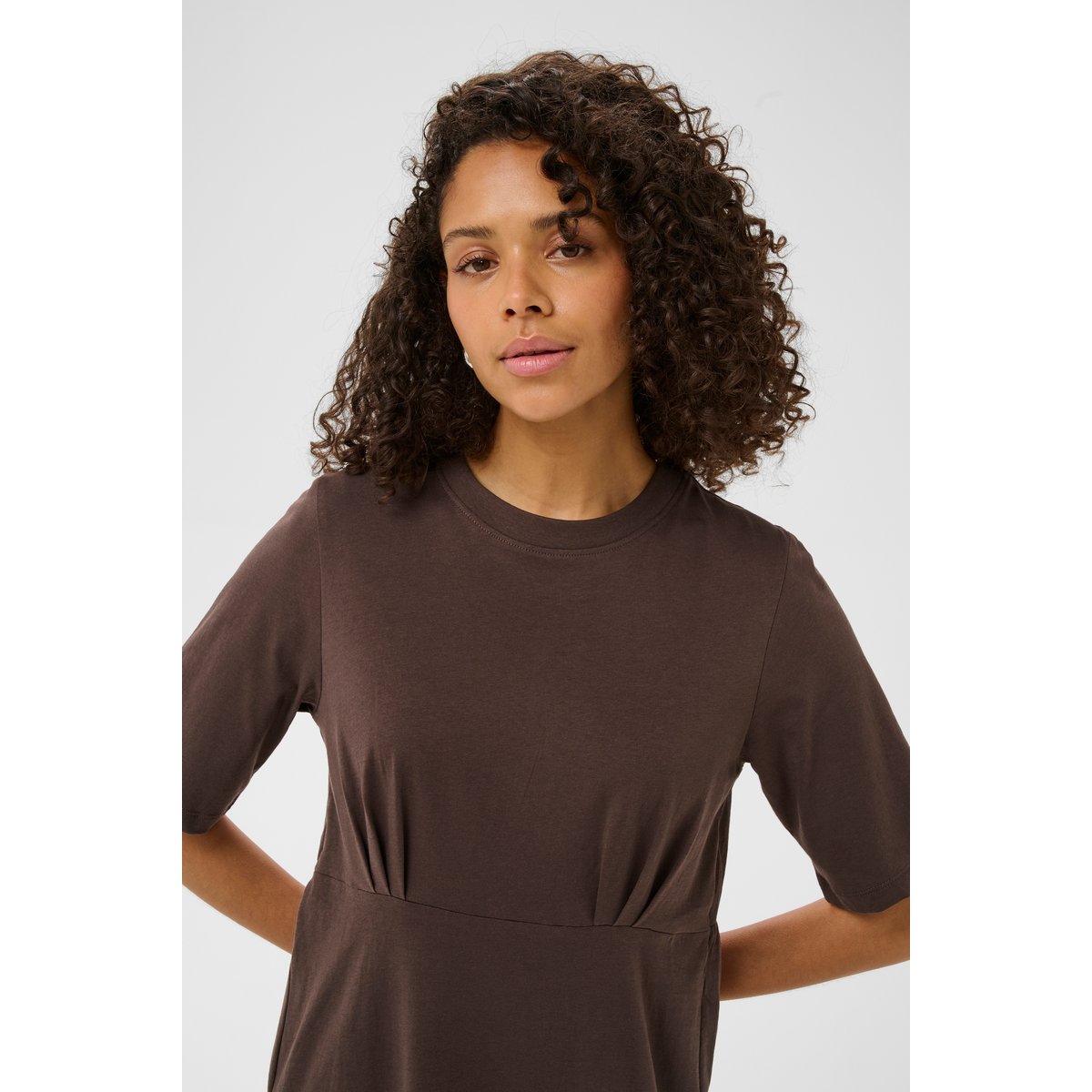 Robe marron chocolate brown, KAFFE