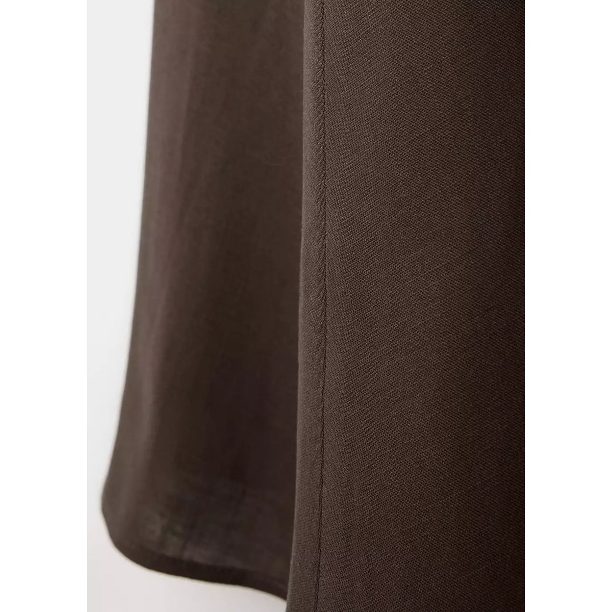 Robe midi évasée bicolore noir, MANGO